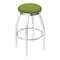 Holland Bar Stool Co 25" Swivel Counter Stool, Chrome Finish, Canter Kiwi Green Seat 80225CH009 - alternate 1